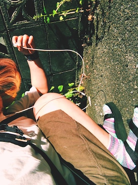 「Teva（テバ）のTeva / プラットフォーム ユニバーサル（サンダル）」を使った、ノンさん（レディース・168cm）の春コーディネート