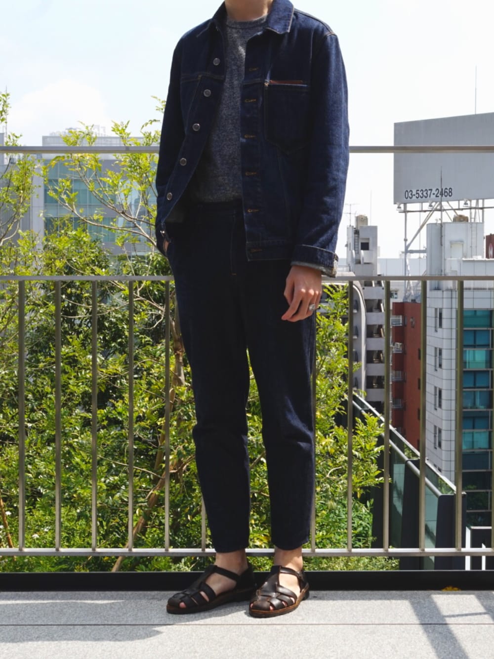 umit benanのデニムジャケットを使った人気ファッション
