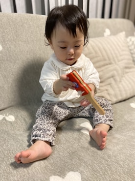 「Tartine et Chocolat（タルティーヌエショコラ）のアイテム」を使った、kyoto37さん（キッズ・70cm）の春コーディネート