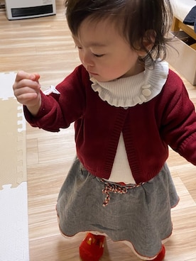 「Petit jam（プチジャム）のアイテム」を使った、kyoto37さん（キッズ・70cm）の春コーディネート