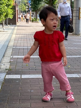 「Daddy Oh Daddy（ダディーオーダディー）のアイテム」を使った、kyoto37さん（キッズ・70cm）の夏コーディネート