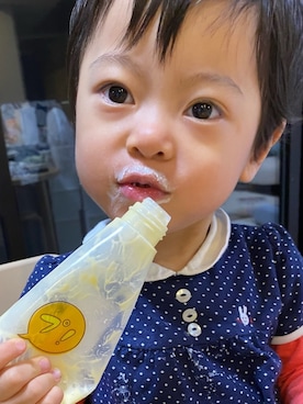 「MIKI HOUSE（ミキハウス）のアイテム（ワンピース/ドレス）」を使った、kyoto37さん（キッズ・80cm）の秋コーディネート