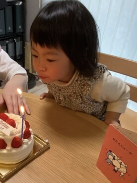 「Tartine et Chocolat（タルティーヌエショコラ）のアイテム（ワンピース/ドレス）」を使った、kyoto37さん（キッズ・80cm）の春コーディネート