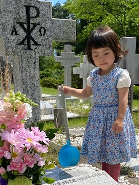 「sense of wonder（センスオブワンダー）のアイテム（トップス）」を使った、kyoto37さん（キッズ・80cm）の夏コーディネート