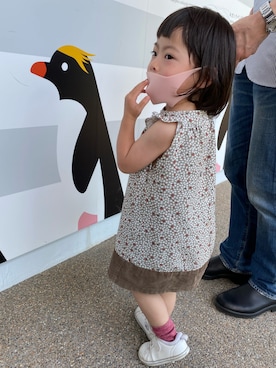「Tartine et Chocolat（タルティーヌエショコラ）のアイテム（ワンピース/ドレス）」を使った、kyoto37さん（キッズ・80cm）の夏コーディネート