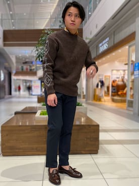 「PENDLETON（ペンドルトン）のアイテム」を使った、nano・universe ららぽーと海老名 Mensさん（メンズ・172cm）の冬コーディネート