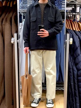 komさん(メンズ・175cm)の冬コーディネート