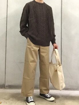 komさん（メンズ・175cm）の秋コーディネート