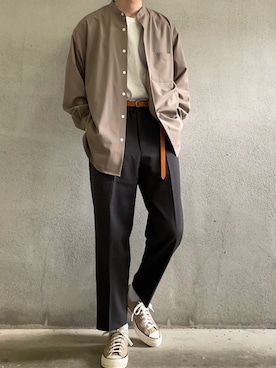 komさん（メンズ・175cm）の春コーディネート