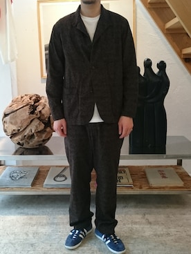 「ガラパン」｜「アイテム（ジャケット/アウター）」を使った、TAKUさん（メンズ・172cm）の春コーディネート