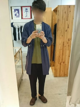「DIGAWEL（ディガウェル）のアイテム（スラックス）」を使った、TAKUさん（メンズ・172cm）の春コーディネート