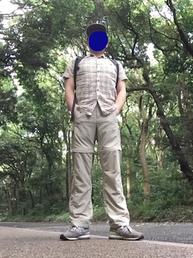 「ノームコア」｜「アイテム（チノパンツ）」を使った、Mさん（メンズ・168cm）の夏コーディネート