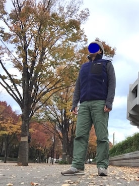 「orslow」｜「アイテム（その他アウター）」を使った、Mさん（メンズ・168cm）の秋コーディネート