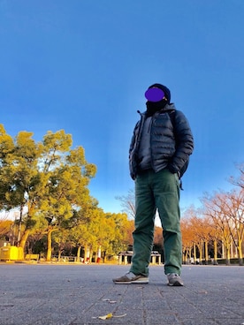 「orslow」｜「アイテム（ダウンジャケット/コート）」を使った、Mさん（メンズ・168cm）の冬コーディネート