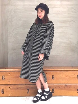 「PUNYUS（プニュズ）のアイテム（帽子）」を使った、PUNYUS  さん（レディース・165cm）の春コーディネート