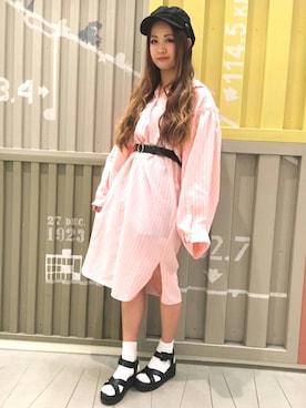 「PUNYUS（プニュズ）のアイテム（帽子）」を使った、PUNYUS  さん（レディース・165cm）の春コーディネート