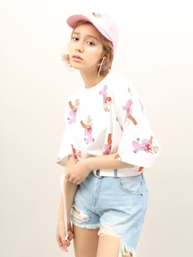 「PUNYUS（プニュズ）のアイテム（帽子）」を使った、PUNYUS  さん（レディース・165cm）の春コーディネート