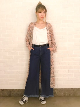 「PUNYUS（プニュズ）のアイテム（その他アウター）」を使った、PUNYUS  さん（レディース・165cm）の夏コーディネート
