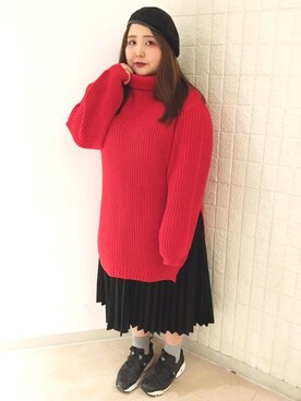 「PUNYUS（プニュズ）のアイテム（ハンチング/ベレー帽）」を使った、PUNYUS  さん（レディース・165cm）の秋コーディネート
