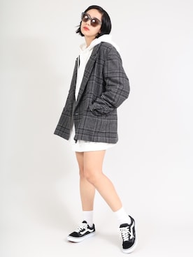 「PUNYUS（プニュズ）のアイテム（その他アウター）」を使った、PUNYUS  さん（レディース・165cm）の冬コーディネート
