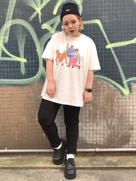 「PUNYUS（プニュズ）のアイテム（帽子）」を使った、PUNYUS  さん（レディース・165cm）の夏コーディネート