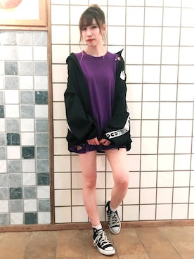 「PUNYUS（プニュズ）のアイテム（その他アウター）」を使った、PUNYUS  さん（レディース・165cm）の夏コーディネート