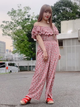 「PUNYUS（プニュズ）のアイテム（オールインワン・サロペット）」を使った、PUNYUS  さん（レディース・160cm）の春コーディネート