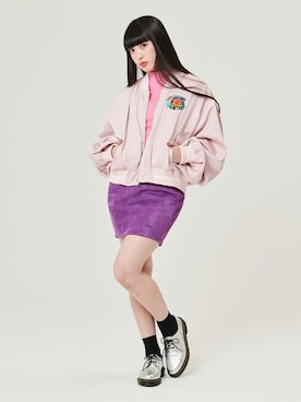 「PUNYUS（プニュズ）のアイテム（ブルゾン）」を使った、PUNYUS  さん（レディース・164cm）の春コーディネート