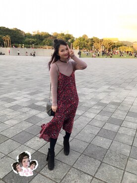 「流蘇」｜Naina茵茵さん（レディース・157cm）の冬コーディネート