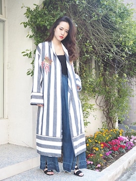 「MURUA（ムルーア）のアイテム（その他アウター）」を使った、MURUAさん（レディース・160cm）の冬コーディネート