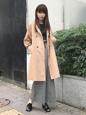 「MURUA（ムルーア）のアイテム（その他アウター）」を使った、MURUAさん（レディース・170cm）の秋コーディネート