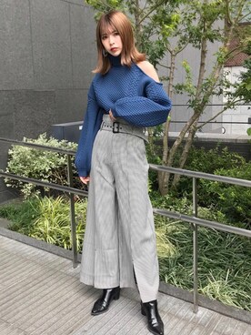 「murua」｜MURUAさん（レディース・160cm）の秋コーディネート