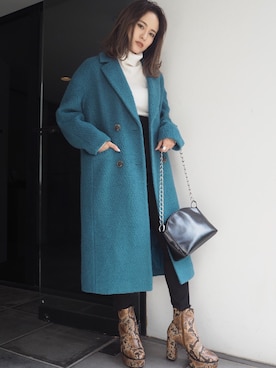 「MURUA（ムルーア）のアイテム（その他アウター）」を使った、MURUAさん（レディース・160cm）の秋コーディネート