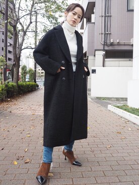 「MURUA（ムルーア）のアイテム（その他アウター）」を使った、MURUAさん（レディース・160cm）の秋コーディネート