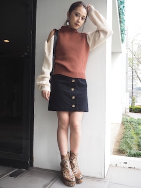 MURUAさん（レディース・160cm）の秋コーディネート