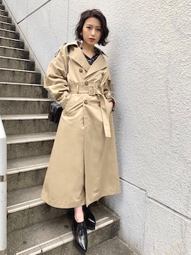 「murua」｜「アイテム（ジャケット/アウター）」を使った、MURUAさん（レディース・160cm）の冬コーディネート