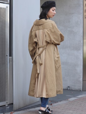 「MURUA（ムルーア）のアイテム（その他アウター）」を使った、MURUAさん（レディース・160cm）の冬コーディネート