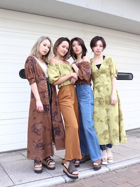 「柄」｜MURUAさん（レディース・160cm）の春コーディネート