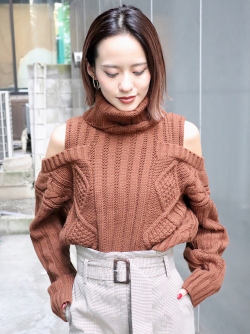 MURUA - MURUA オープンショルダーオフタートル 20191130000322593_500.jpg