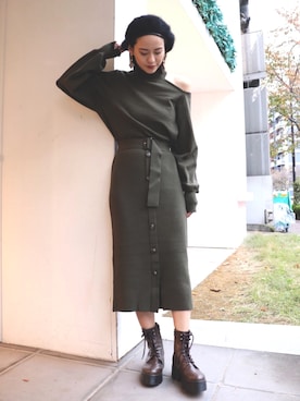 「murua」｜MURUAさん（レディース・160cm）の冬コーディネート