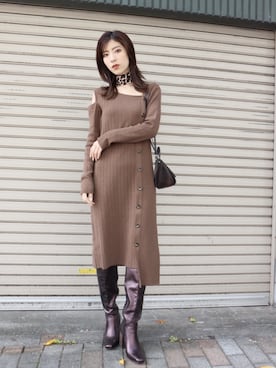 MURUAさん（レディース・160cm）の冬コーディネート