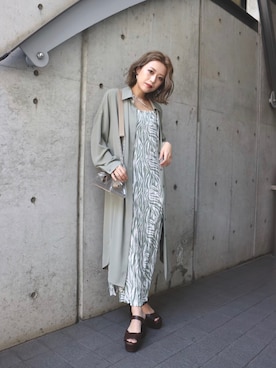 「MURUA（ムルーア）のアイテム（ショルダーバッグ）」を使った、MURUAさん（レディース・160cm）の冬コーディネート