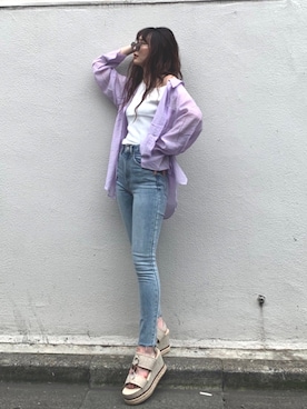 「アイテム（その他シューズ）」を使った、MURUAさん（レディース・160cm）の夏コーディネート