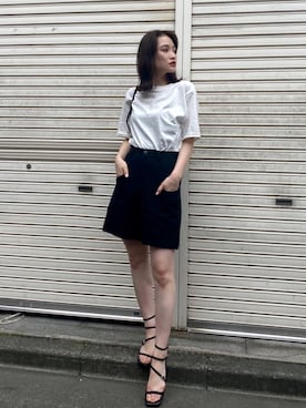 「MURUA（ムルーア）のアイテム（その他パンツ）」を使った、MURUAさん（レディース・160cm）の夏コーディネート