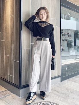 「murua」｜MURUAさん（レディース・160cm）の秋コーディネート