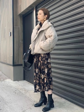 「murua」｜「アイテム（ジャケット/アウター）」を使った、MURUAさん（レディース・160cm）の秋コーディネート