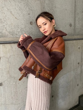 「murua」｜「アイテム（ジャケット/アウター）」を使った、MURUAさん（レディース・160cm）の秋コーディネート