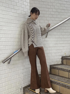 「murua」｜MURUAさん（レディース・160cm）の冬コーディネート