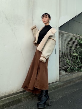 MURUAさん(レディース・160cm)の冬コーディネート