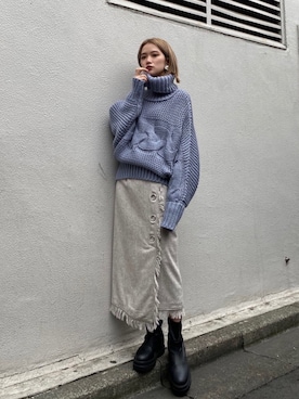 「murua」｜MURUAさん（レディース・160cm）の冬コーディネート